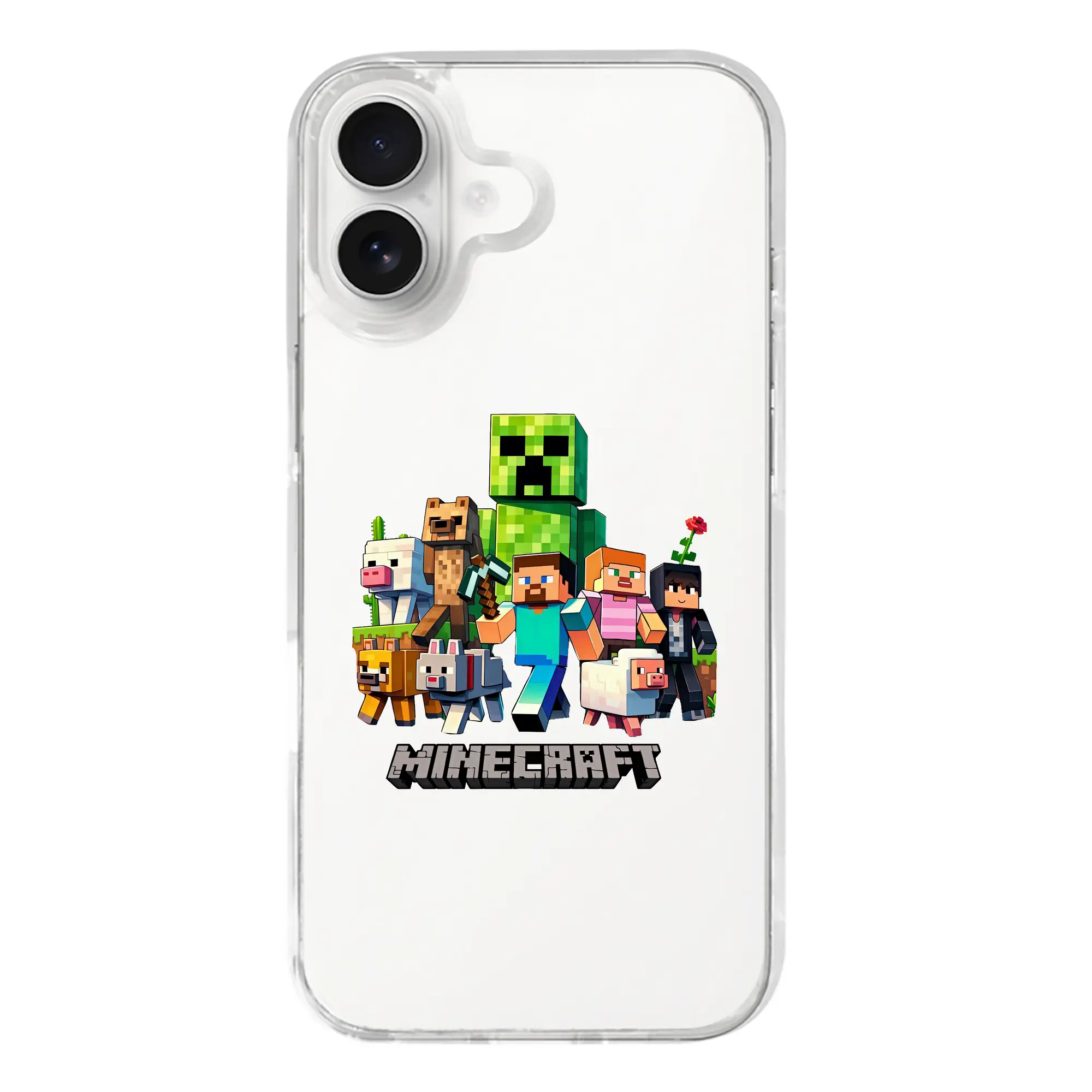 マイクラ グッズ  マイクラ - iPhone 17シリーズ 透明スマホケース – 薄型・耐衝撃・精密フィット保護カバー